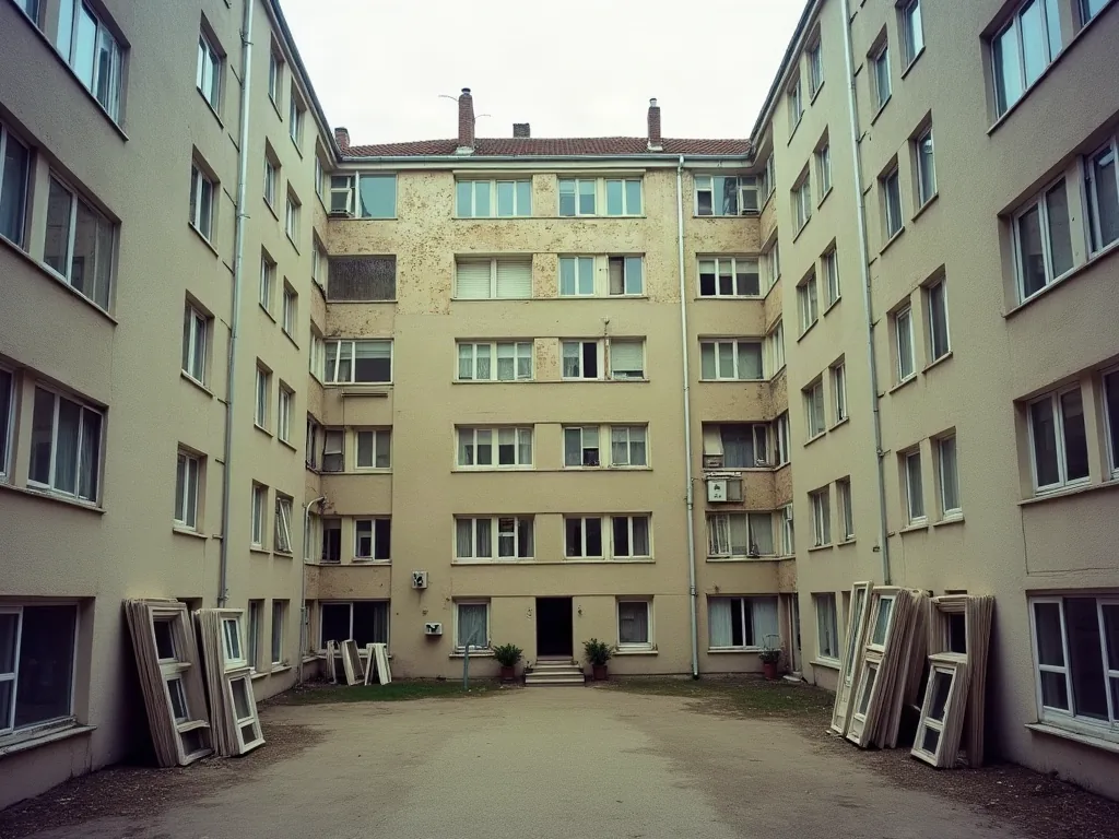 Quimper : quels quartiers éviter avant d'acheter ou de louer ? Immeuble en cours de rénovation énergétique dans un quartier résidentiel