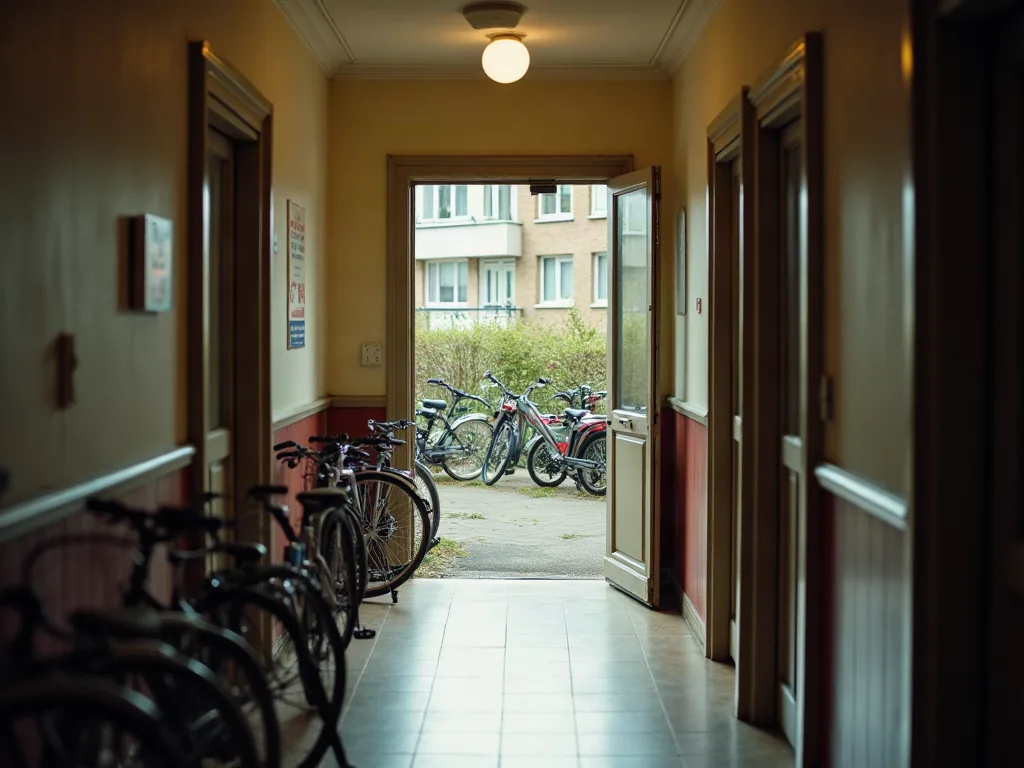 Hall d'entrée d'un immeuble du quartier Bois-Perrier à Rosny-sous-Bois
