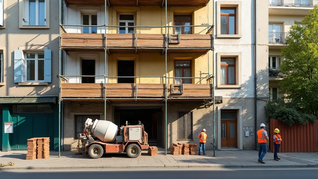 Quartiers à éviter à Villejuif : ce que révèlent vraiment les chiffres Chantier de rénovation sur un immeuble ancien dans un quartier résidentiel français
